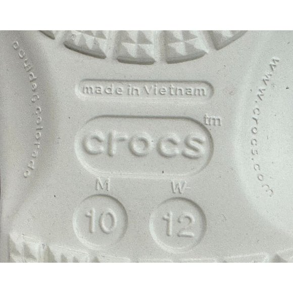 CROCS Baya Tie Dye Clog Slippers Graphic Foam Slide Unisex Mens 10 Womens 12 - Picture 9 of 9